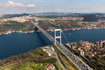 Rolgordijnen Fatih Sultan Mehmet Bridge © mehmet