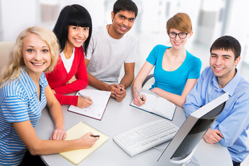 Fototapeta premium Young students