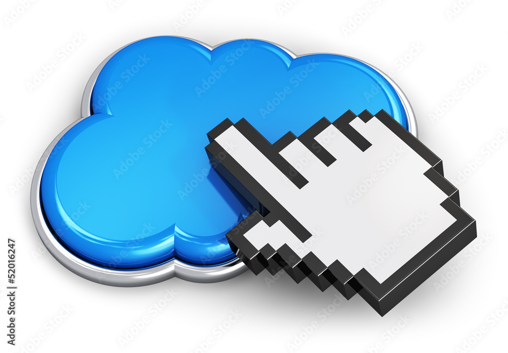 Poster cloud computing concept