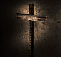 Fototapeta Stary drewniany krzyż obraz
