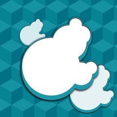 3d  background with cubes