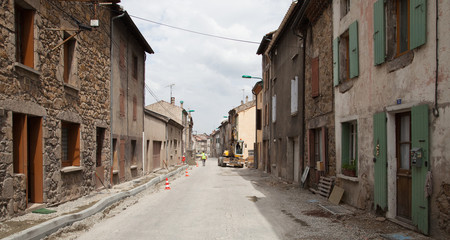 La rue en chantier