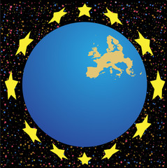 Fototapeta premium Europäische Union Karte
