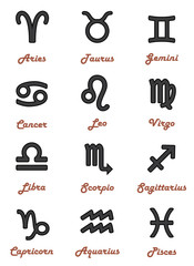 Zodiac icons