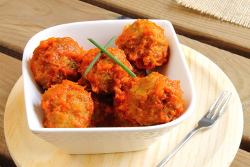 Homemade meatballs