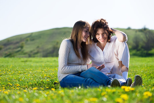 mother with daughter