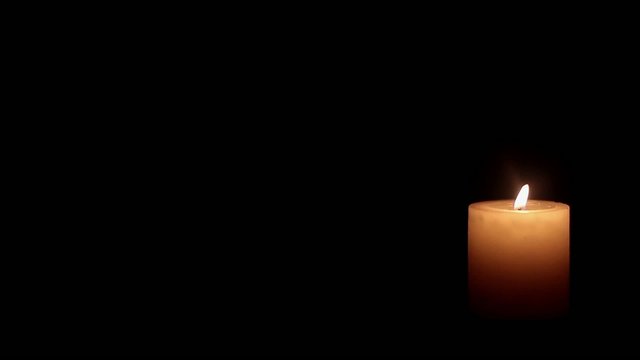 candle in a dark