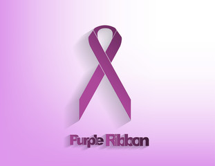 Purple awareeness Ribbon