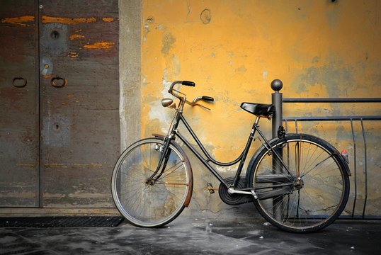 Italian old-style bicycle