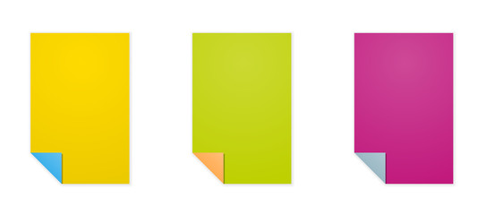 rectangle templates with folded corner