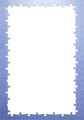 Marco de piezas de puzzle