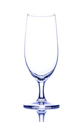 One empty beer glass