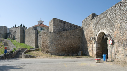 Fototapeta na wymiar Upper Gate Of Samoil Castle In Ohrid, Republic Of Macedonia