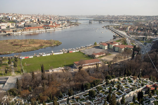 overview of Istanbul and Golden Horn (Halic)