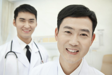 Two Doctors in Hospital, portrait
