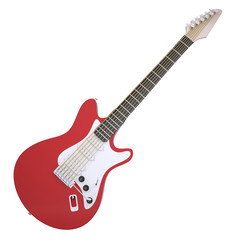Obraz na płótnie Canvas Red electric guitar