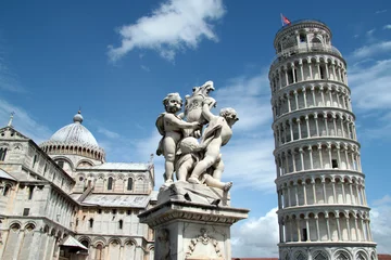 Fotobehang De scheve toren Tower and company - Pisa