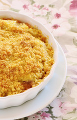 Rhubarb crumble