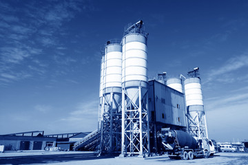 Obraz premium commercial concrete mixing station