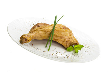 Smoked chicken leg