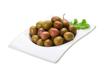 Marinated olives