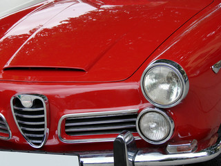 red italian car