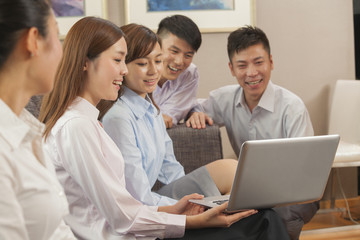Fototapeta premium Team of business people working together