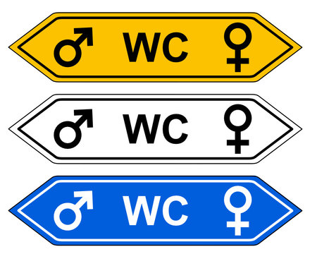 Wegweiser WC