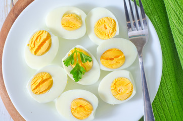 boiled eggs