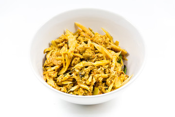 Curry bamboo shoots.