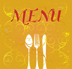 restaurant menu design, vector