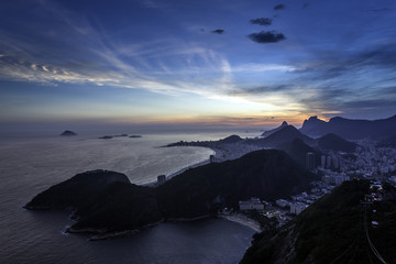 Plakat Widok z lotu ptaka Rio de Janeiro