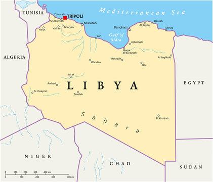 Libya Map (Libyen Landkarte)