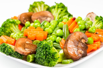 Steamed vegetables