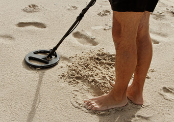 Metal detector.