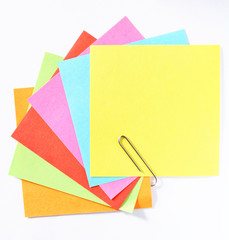 Colorful fan of paper notes