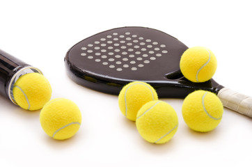Isolated paddle tennis objects