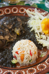 Mexican mole de huitlacoche
