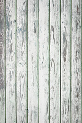 Old white painted wood wall - texture or background