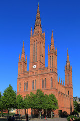 Fototapeta na wymiar Wiesbaden - Kościół Market - 2013