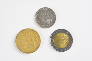 alte eruop&auml;ische W&auml;hrungen