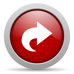 next red circle web glossy icon