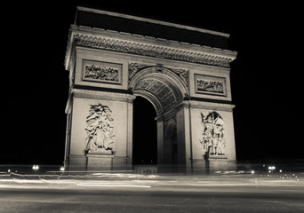 Fototapeta na wymiar Arc de Triomphe - Arch of Triumph, Paris