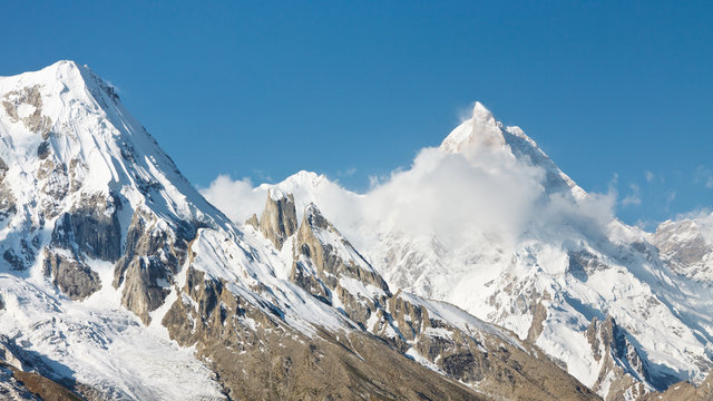 Mount Masherbrum, Karakorum Mountains, Pakistan