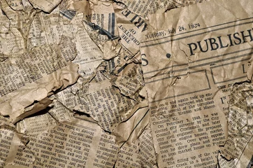 Deurstickers Kranten Achtergrond van oude kranten