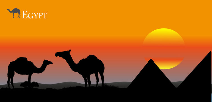 sunset over Egypt