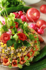 Vegetable cake