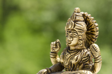 Fototapeta na wymiar close up of a hindu deity statue