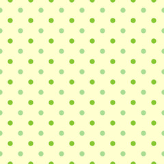 seamless green polka Dots background vector
