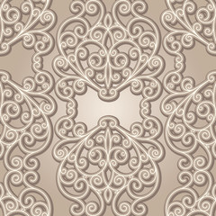 Abstract seamless pattern, vintage lace background